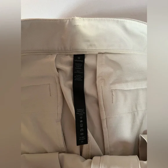 Men Lululemon ABC pants, size 34 x 28 activewear golf trousers business casual